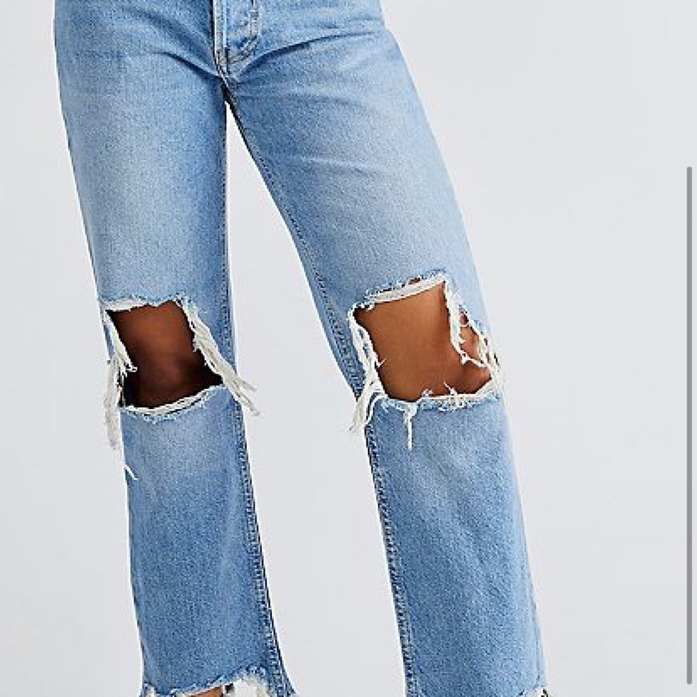 Free People Maggie Mid-Rise Straight Jeans